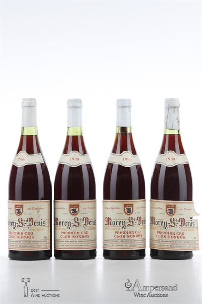 MOREY ST DENIS CLOS SORBES 1980 - Domaine des Lambrays - 4 Bottles