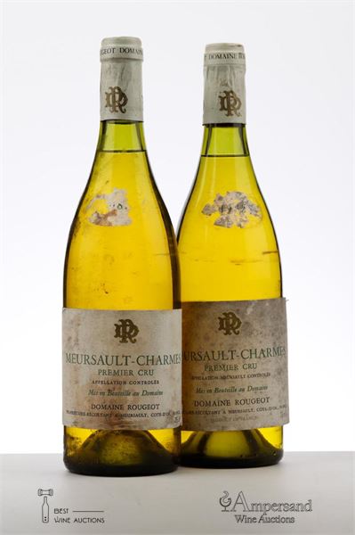 MEURSAULT CHARMES 1985 - Rougeot - 2 Bottles