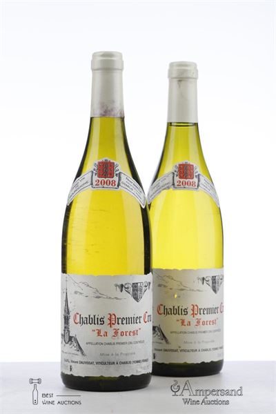 CHABLIS LA FOREST 2008 - Vincent Dauvissat - 2 Bottles