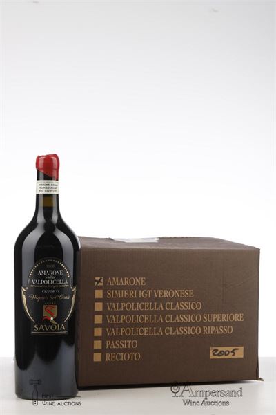 AMARONE DELLA VALPOLICELLA CLASSICO VIGNETI DEI COALI 2005 - Savoia - 6 Bottles - Oc 6