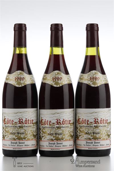 COTE ROTIE COTE BRUNE 1989 - Joseph Jamet - 3 Bottles