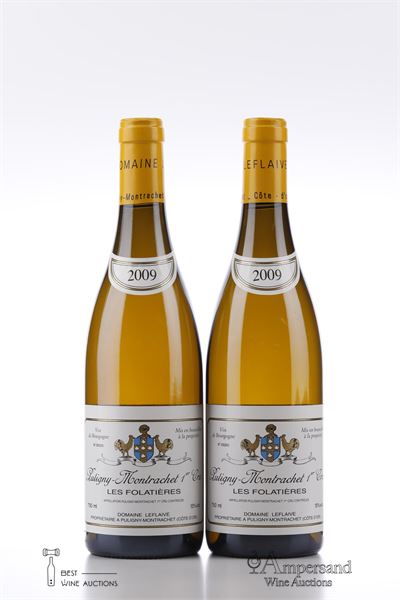 PULIGNY MONTRACHET LES FOLATIERES 2009 - Domaine Leflaive - 2 Bottles