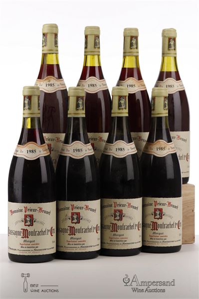 CHASSAGNE MONTRACHET MORGEOT 1985 - G. Prieur - 8 Bottles