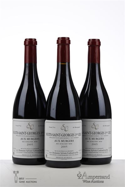 NUITS ST GEORGES AUX MURGERS 2005 - Sylvain Cathiard - 3 Bottles