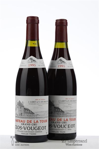 CLOS VOUGEOT 1995 - Chateau de La Tour - 2 Bottles