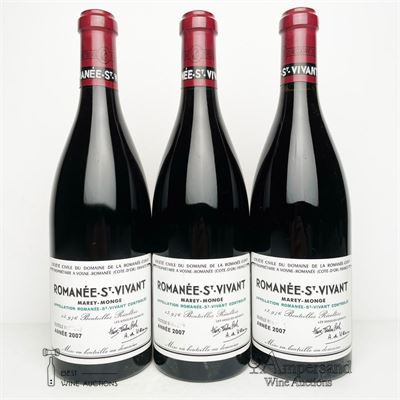 ROMANEE ST VIVANT 2007 - Domaine de la Romanee Conti - 3 Bottles