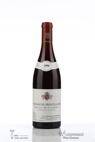 CHASSAGNE MONTRACHET CLOS DE LA BOUDRIOTTE 1990 - Ramonet - 1 Bottle