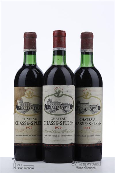 CHASSE SPLEEN 1970 - Mc - 3 Bottles