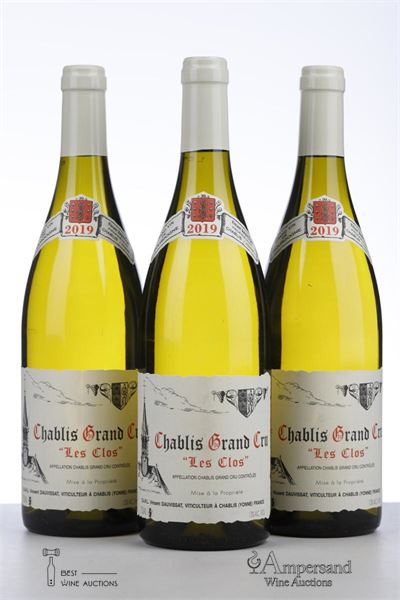 CHABLIS LES CLOS 2019 - Vincent Dauvissat - 3 Bottles