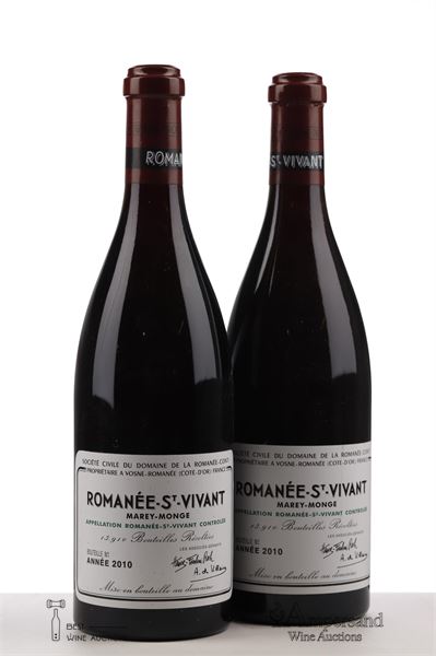 ROMANEE ST VIVANT 2010 - Domaine de la Romanee Conti - 2 Bottles
