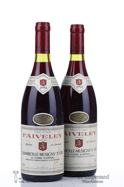 CHAMBOLLE MUSIGNY LA COMBE D'ORVEAU 1992 - Faiveley - 3 Bottles