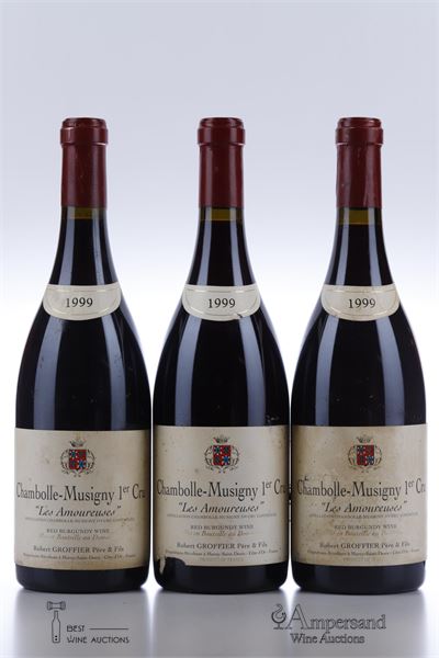 CHAMBOLLE MUSIGNY LES AMOUREUSES 1999 - Robert Groffier - 3 Bottles
