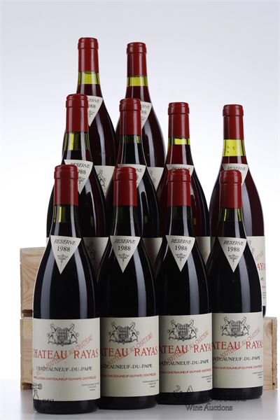 CHATEAUNEUF DU PAPE RAYAS 1988 - Reynaud - 10 Bottles