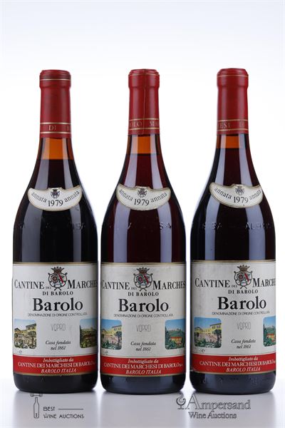 BAROLO 1979 - Marchesi di Barolo - 3 Bottles