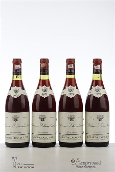 CHARMES CHAMBERTIN 1978 - Grafe Lecocq - 4 Bottles