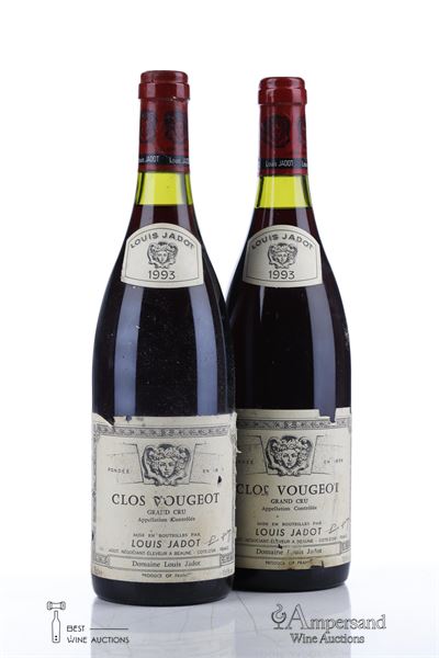 CLOS VOUGEOT 1993 - Louis Jadot - 2 Bottles