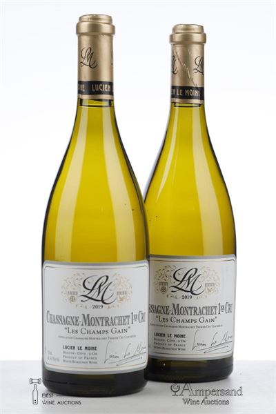 CHASSAGNE MONTRACHET BLANC LES CHAMPS GAIN 2019 - Lucien Le Moine - 2 Bottles