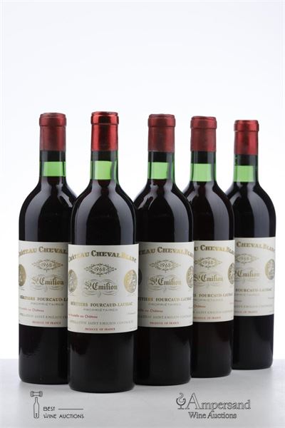 CHEVAL BLANC 1968 - Mc - 5 Bottles