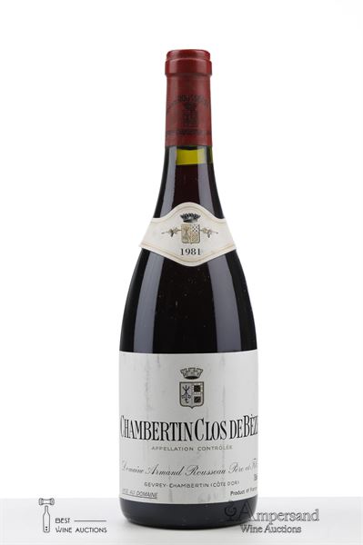 CHAMBERTIN CLOS DE BEZE 1981 - Armand Rousseau - 1 Bottle