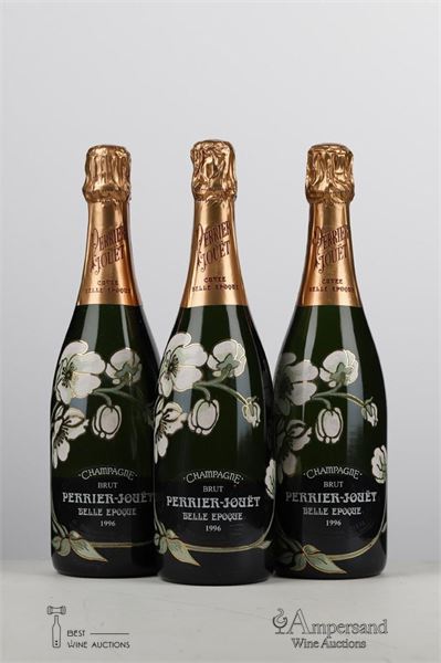 PERRIER JOUET BELLE EPOQUE 1996 - Perrier Jouet - 3 Bottles