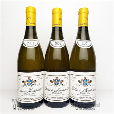 BATARD MONTRACHET 2001 - Domaine Leflaive - 3 Bottles
