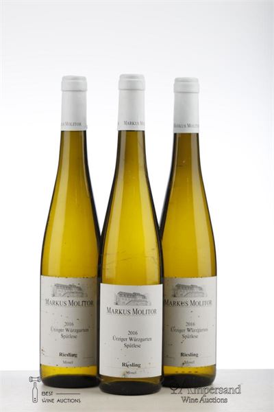 RIESLING URZIGER WURZGARTEN SPATLESE 2016 - Markus Molitor - 3 Bottles