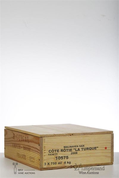 COTE ROTIE LA TURQUE 2008 - Guigal - 3 Bottles - Owc 3