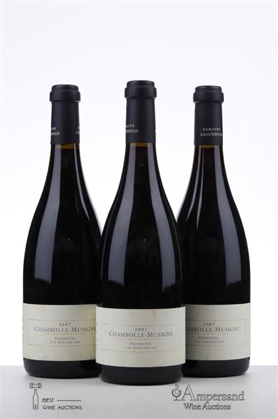 CHAMBOLLE MUSIGNY LES AMOUREUSES 2007 - Amiot Servelle - 3 Bottles