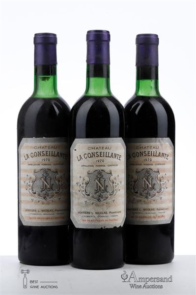 LA CONSEILLANTE 1970  - 3 Bottles