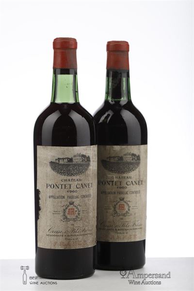 PONTET CANET 1960 - Cruse - 2 Bottles