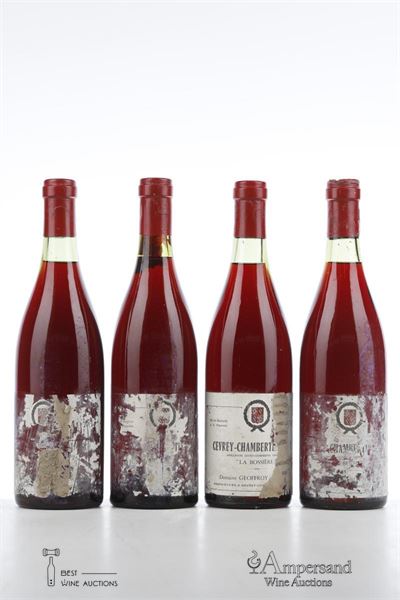 GEVREY CHAMBERTIN LA BOSSIERE 1976 - Geoffroy - 4 Bottles