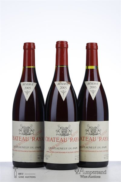 CHATEAUNEUF DU PAPE RAYAS 2005 - Reynaud - 3 Bottles
