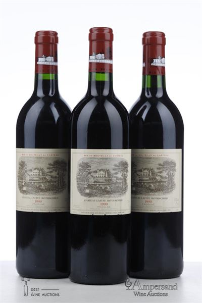 LAFITE ROTHSCHILD 1990 - Mc - 3 Bottles