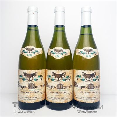 PULIGNY MONTRACHET LES ENSEIGNERES 2001 - Coche Dury - 3 Bottles