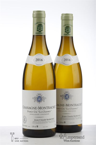 CHASSAGNE MONTRACHET BLANC LES CHAUMEES 2016 - Ramonet - 2 Bottles