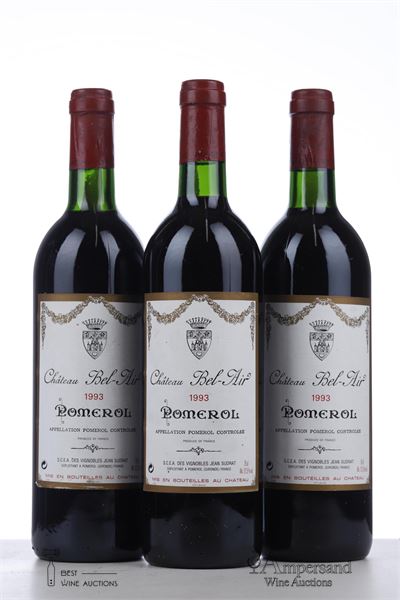 BEL AIR pomerol 1993 - Mc - 3 Bottles