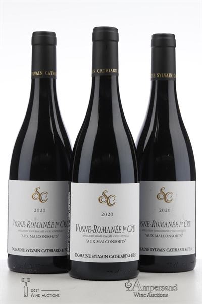 VOSNE ROMANEE AUX MALCONSORTS 2020 - Sylvain Cathiard - 3 Bottles