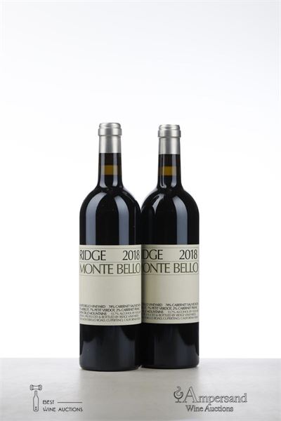 RIDGE MONTE BELLO 2018 - Ridge Vineyard - 2 Bottles