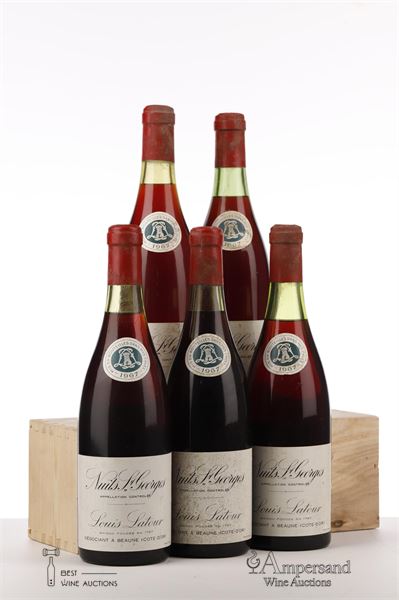 NUITS ST GEORGES 1967 - Louis Latour - 5 Bottles