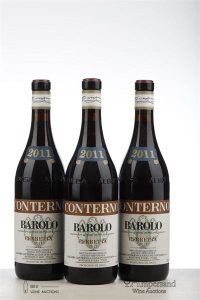 BAROLO CERRETTA 2011 - Giacomo Conterno - 3 Bottles