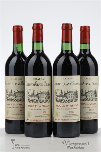 DUTRUCH GRAND POUJEAUX 1982 - Mc - 4 Bottles