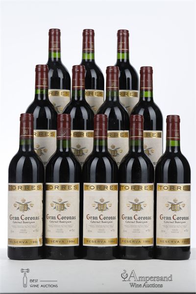 GRAN CORONAS CABERNET SAUVIGNON RESERVA 1994 - Torres - 12 Bottles