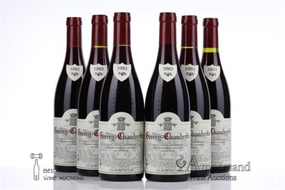 GEVREY CHAMBERTIN 2002 - Claude Dugat - 6 Bottles