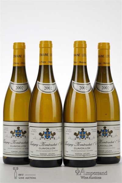 PULIGNY MONTRACHET CLAVOILLON 2002 - Domaine Leflaive - 4 Bottles