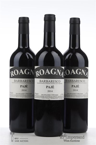 BARBARESCO PAJE 2014 - Roagna - 3 Bottles