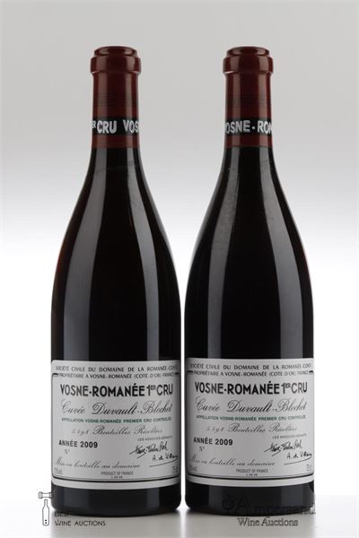VOSNE ROMANEE CUVEE DUVAULT BLOCHET 2009 - Domaine de la Romanee Conti - 2 Bottles