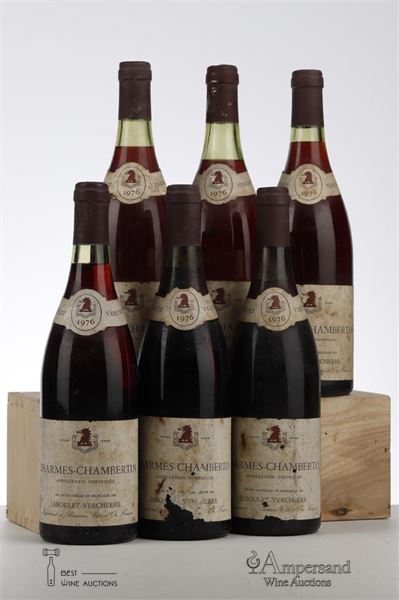 CHARMES CHAMBERTIN 1976 - Jaboulet Vercherre - 6 Bottles