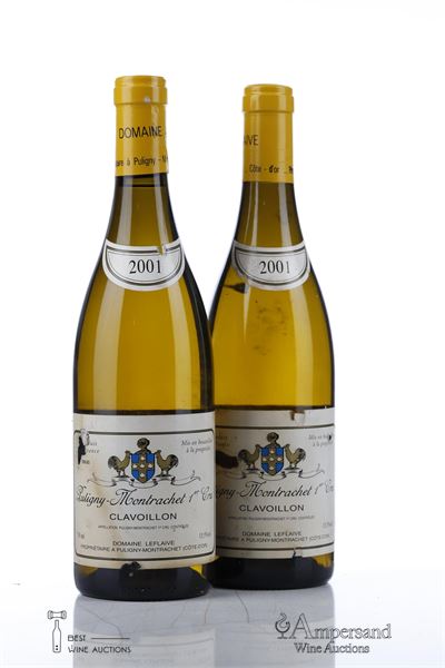 PULIGNY MONTRACHET CLAVOILLON 2001 - Leflaive - 2 Bottles