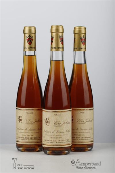 PINOT GRIS CLOS JEBSAL TURCKHEIM SELECTION DE GRAINS NOBLES 1996 - Zind Humbrecht - 3 x 0,375Ltr
