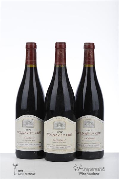 VOLNAY LES CAILLERETS 2002 - Jean Marc Bouley - 3 Bottles